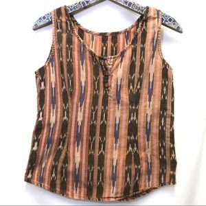 Vintage Tribal Print Tank Top Summer Boho